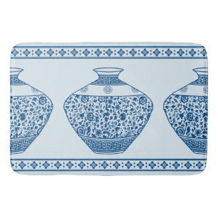 Vintag Blue Chinoiserie Ginger Jars Vases Badematte