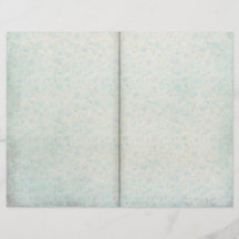 Vintag Blue Floral Gemustert Journal-Seite