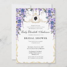 Vintag Blue Florals Bridgerton Brautparty