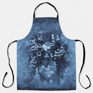Vintag Blue Grapes Plaster Schürze