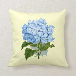 Vintag Blue Hydrangea Kissen