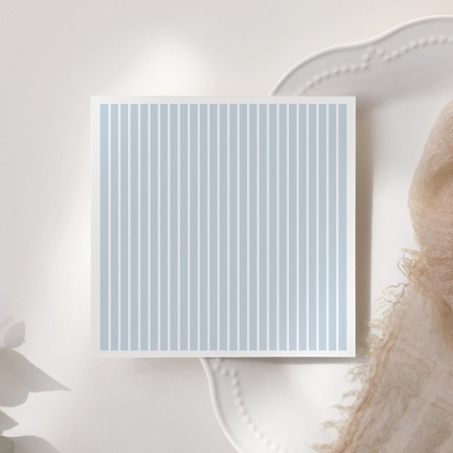 Vintag Blue Pinstripe Babydusche Serviette (Von Creator hochgeladen)