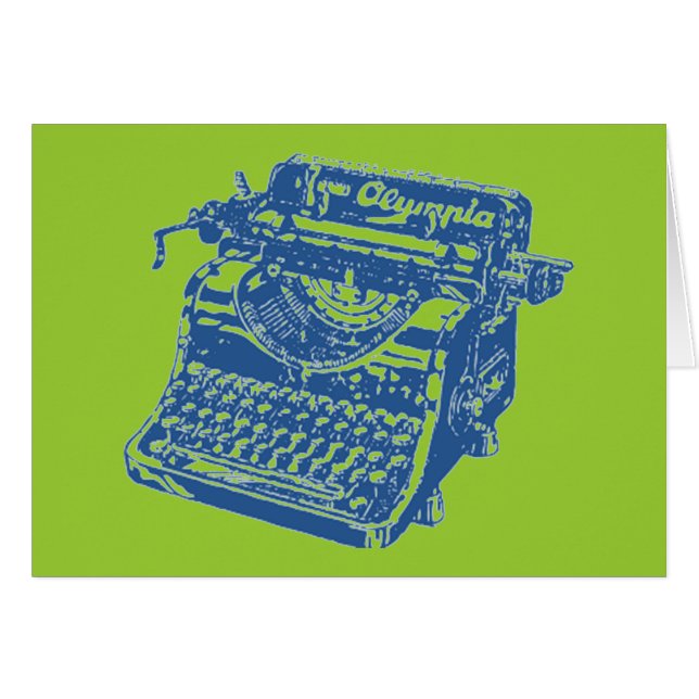 Vintag Blue-Schrift (Vorderseite (Horizontal))