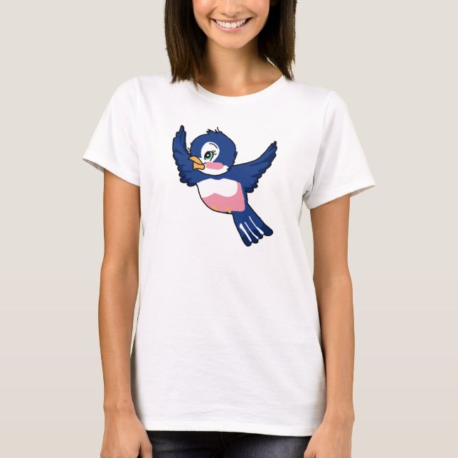 Vintag Bluebird T-Shirt (Vorderseite)