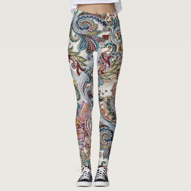 Vintag blumenreich leggings (Vorderseite)