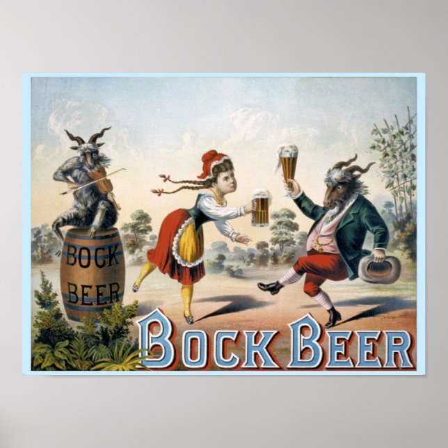 Vintag Bock Beer Poster (Vorne)