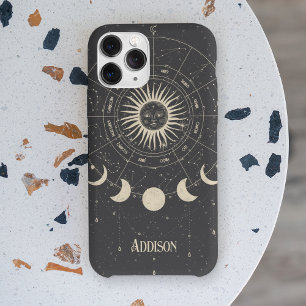 Vintag Boho Celestial Zodiac Sun Moon Phase Case-Mate iPhone Hülle