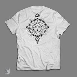 Vintag Boho Chic Mystical Celestimic Sun Cosmic T-Shirt