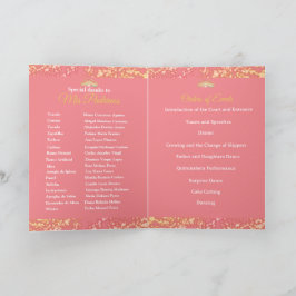 Vintag Boho Rose Gold Rustikale Quinceñera Spanisc Programm