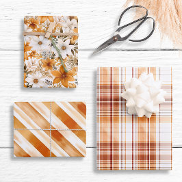 Vintag Boho Rustikales Kariertes Bauernhaus Lux We Geschenkpapier Set