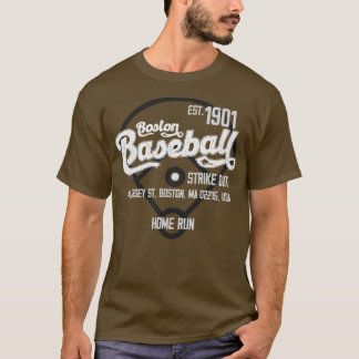 Vintag Boston Baseball Est 1901 Baseball Fan T-Shirt