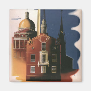 Vintag Boston, Massachusetts Paul Reveres Reise Magnet
