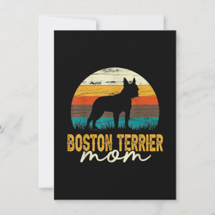 Vintag Boston Terrier Mama Hund Lover Mütter Day Dankeskarte