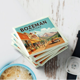 Vintag Bozeman Montana Magnet