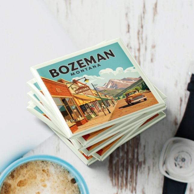 Vintag Bozeman Montana Magnet (Von Creator hochgeladen)
