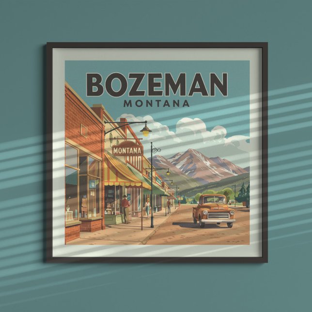 Vintag Bozeman Montana Poster (Von Creator hochgeladen)