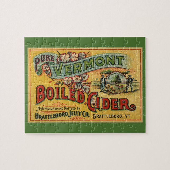 Vintag Brattleboro Jelly Boiled Cider Vermont (Horizontal)