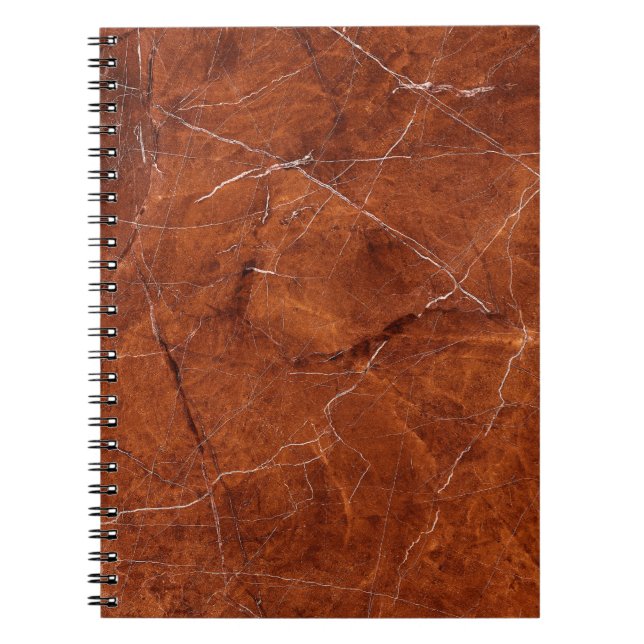 Vintag-braune Marmorstruktur Notizblock (Vorderseite)