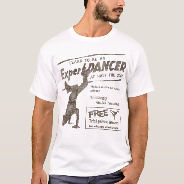 Vintag Break Dancer T-Shirt (Vorderseite)