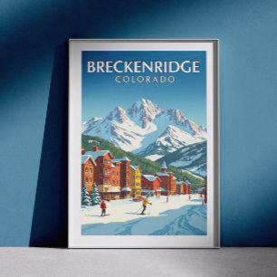 Vintag Breckenridge Colorado Poster