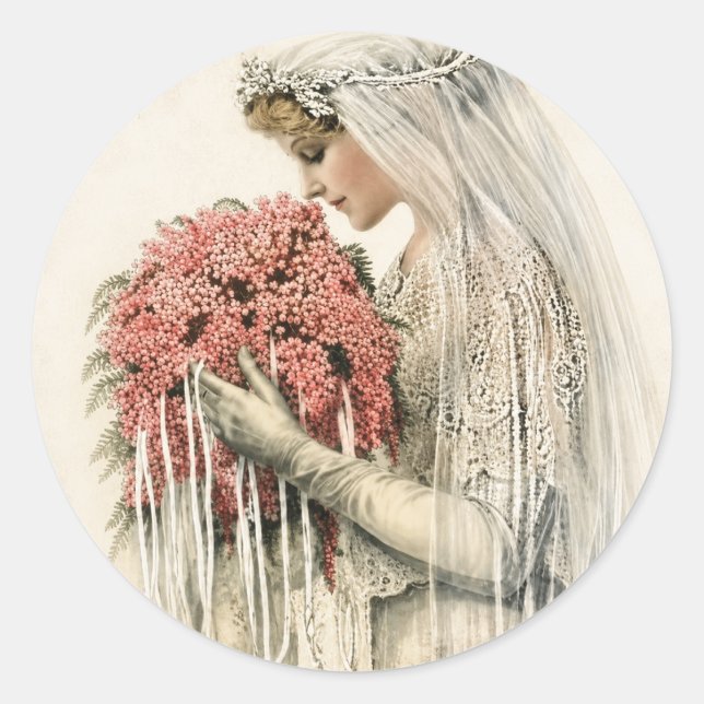 Vintag Bridal Stickers (Vorderseite)