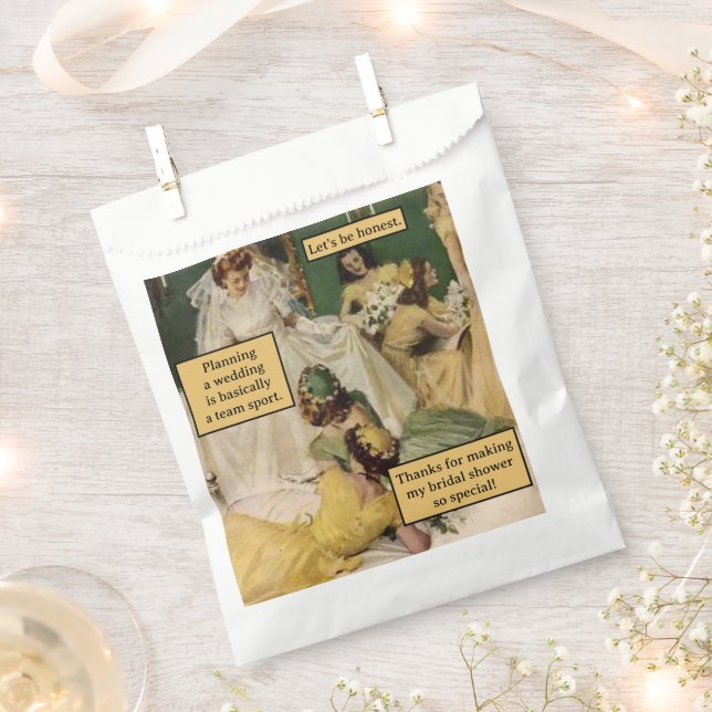 Vintag Bridesmaid Personalisiert Danke, Geschenk Geschenktütchen (Ausgeschnitten)