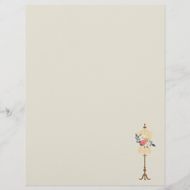 Vintag Briefbogen (Vorderseite)