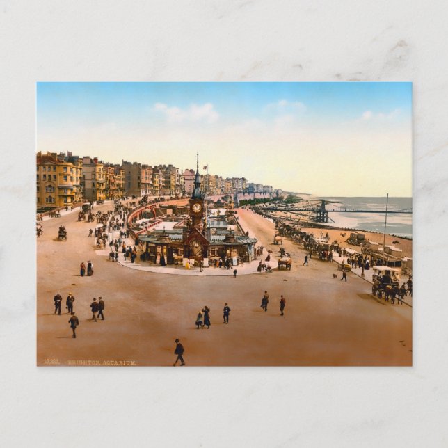 Vintag Brighton Sussex England Postkarte (Vorderseite)