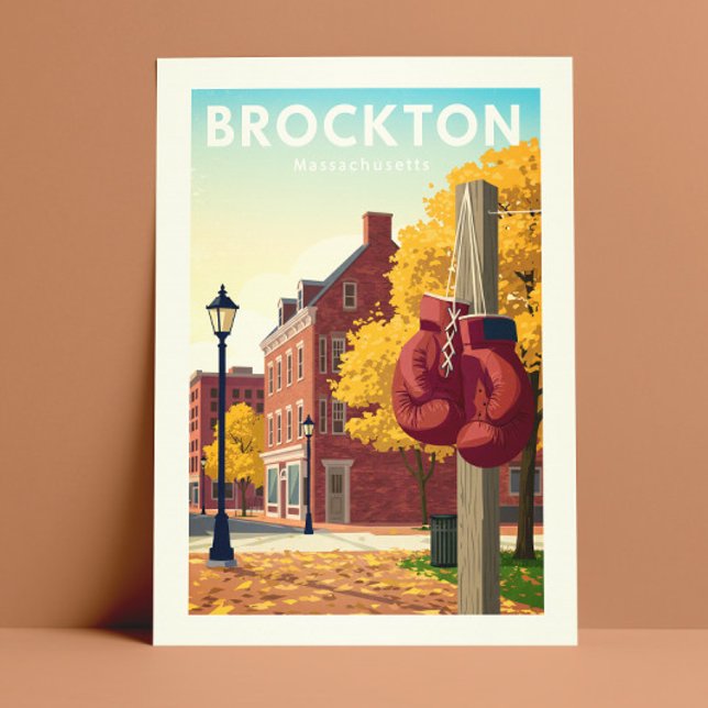 Vintag Brockton Massachusetts Postkarte (Von Creator hochgeladen)