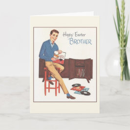 Vintag Brother Ostercard Feiertagskarte