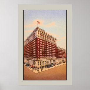 Vintag Brown Hotel (Louisville, Kentucky) Poster