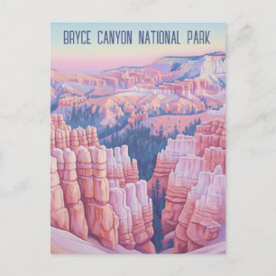 Vintag Bryce Canyon Nationalpark Utah Postkarte
