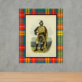 Vintag Buchanan Scottish Clansman Poster