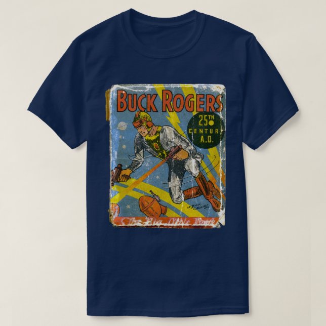Vintag Buck Rogers Magazine Cover T-Shirt (Design vorne)