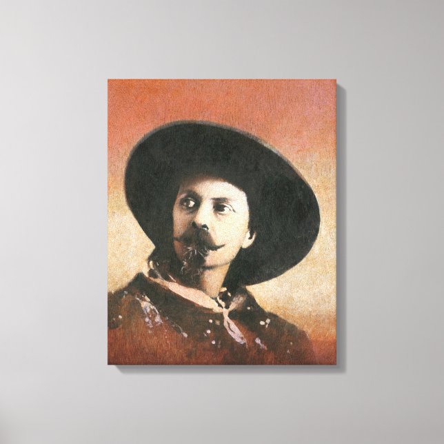 Vintag Buffalo Bill Portrait Leinwand (Vorderseite)
