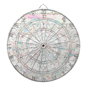 Vintag Bullseye Dartboard "Modern Geometric Dart" Dartscheibe