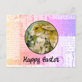 Vintag Bunnies Osterpostkarte Postkarte