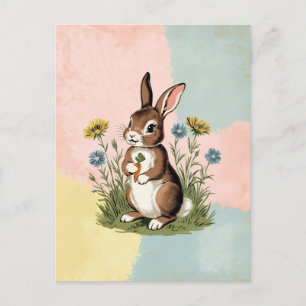 Vintag Bunny - Nostalgische Osterkarte Postkarte