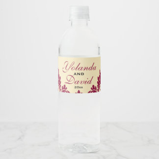 Vintag Burgundy Damask