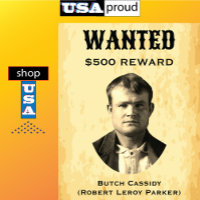 Vintag Butch Cassidy Gewollt Poster USA Western