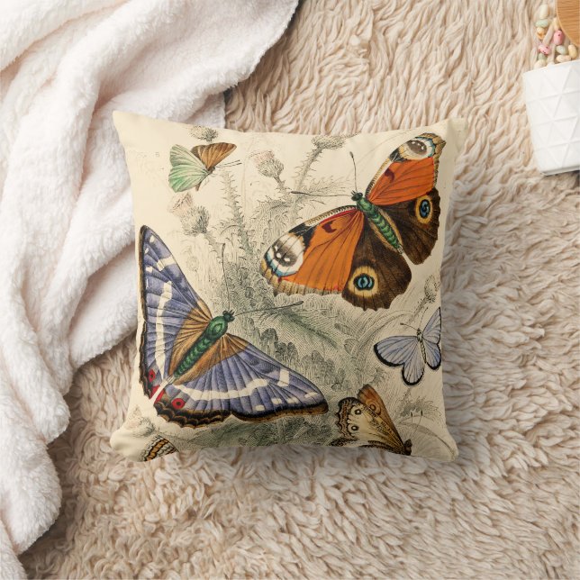 Vintag Butterflies Oliver Goldsmith Kissen (Decke)