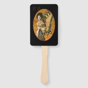 Vintag Butterfly Geisha Hand Fan Fächer