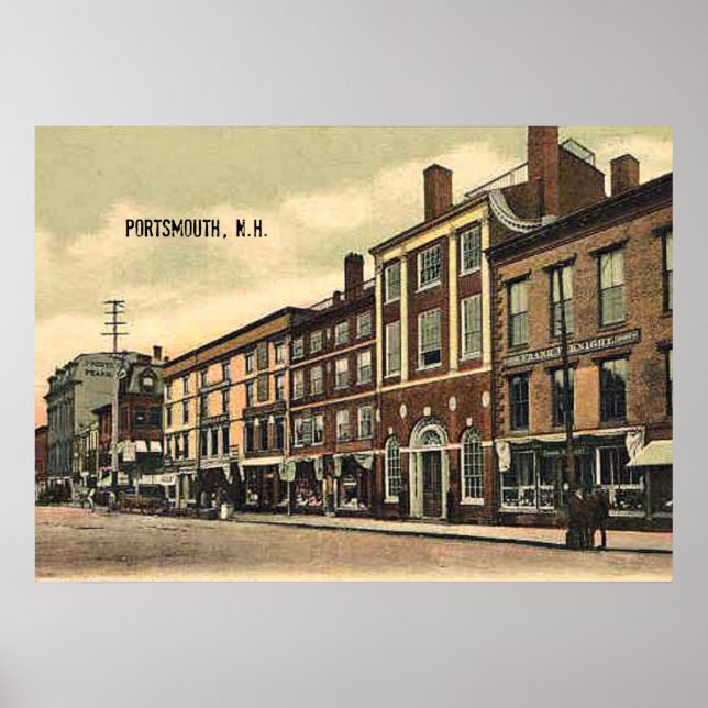 Vintag, c1905, Portsmouth, New Hampshire Poster (Vorne)