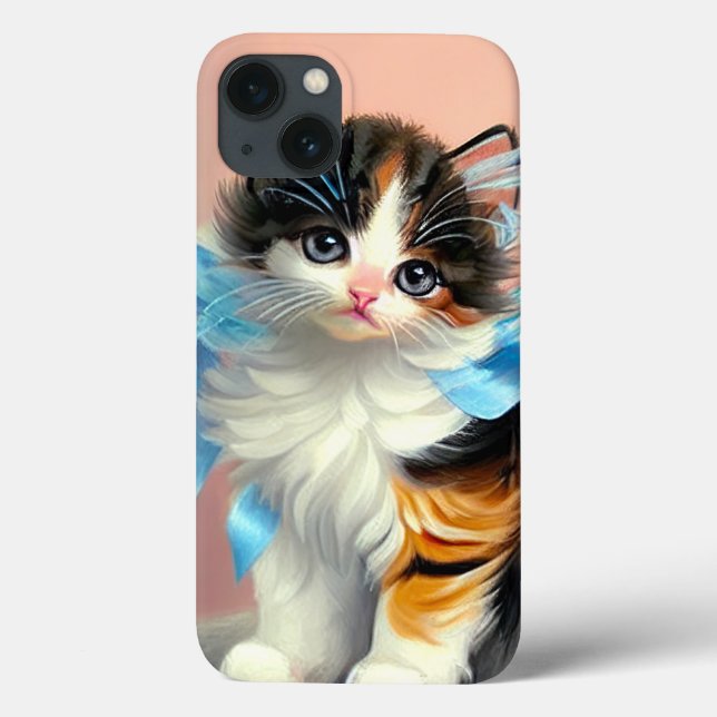 Vintag Calico Kitten Illustration Case-Mate iPhone Hülle (Rückseite)