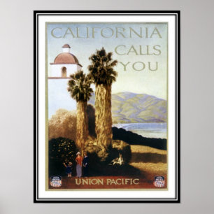 Vintag California, USA - Poster