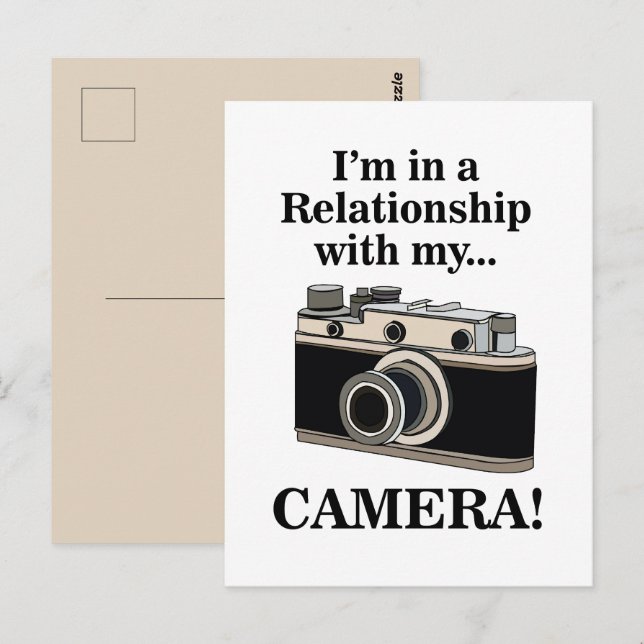 Vintag Camera Funny Fotograf Postkarte (Vorne/Hinten)