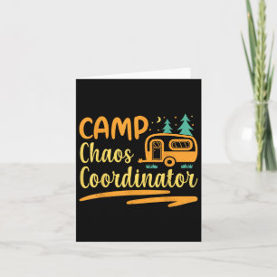 Vintag Camp Chaos Koordinator Funny Camp Counselor Karte