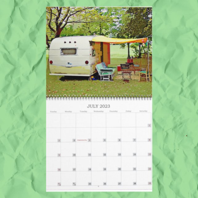Vintag Campers Happy Camping 2023 Kalender (Von Creator hochgeladen)