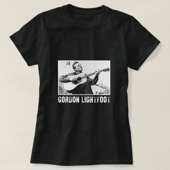 Vintag Canada Singer Gordon Lightfoot T-Shirt (Design vorne)