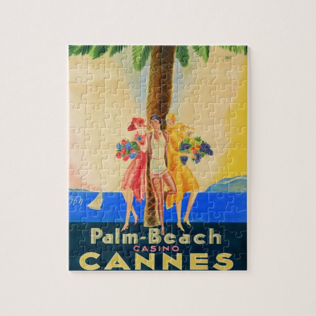 Vintag Cannes French Travel (Vertikal)